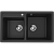 Мойка двойная U200 Ультра-чёрный
