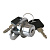 Замок мебельный нажимной LOCK.105.CR Хром MF